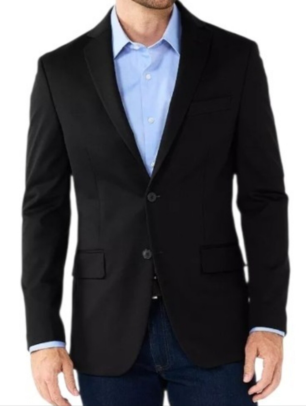 Men's Apt. 9 Black Premier Flex Slim-Fit Stretch Knit Sport Coat